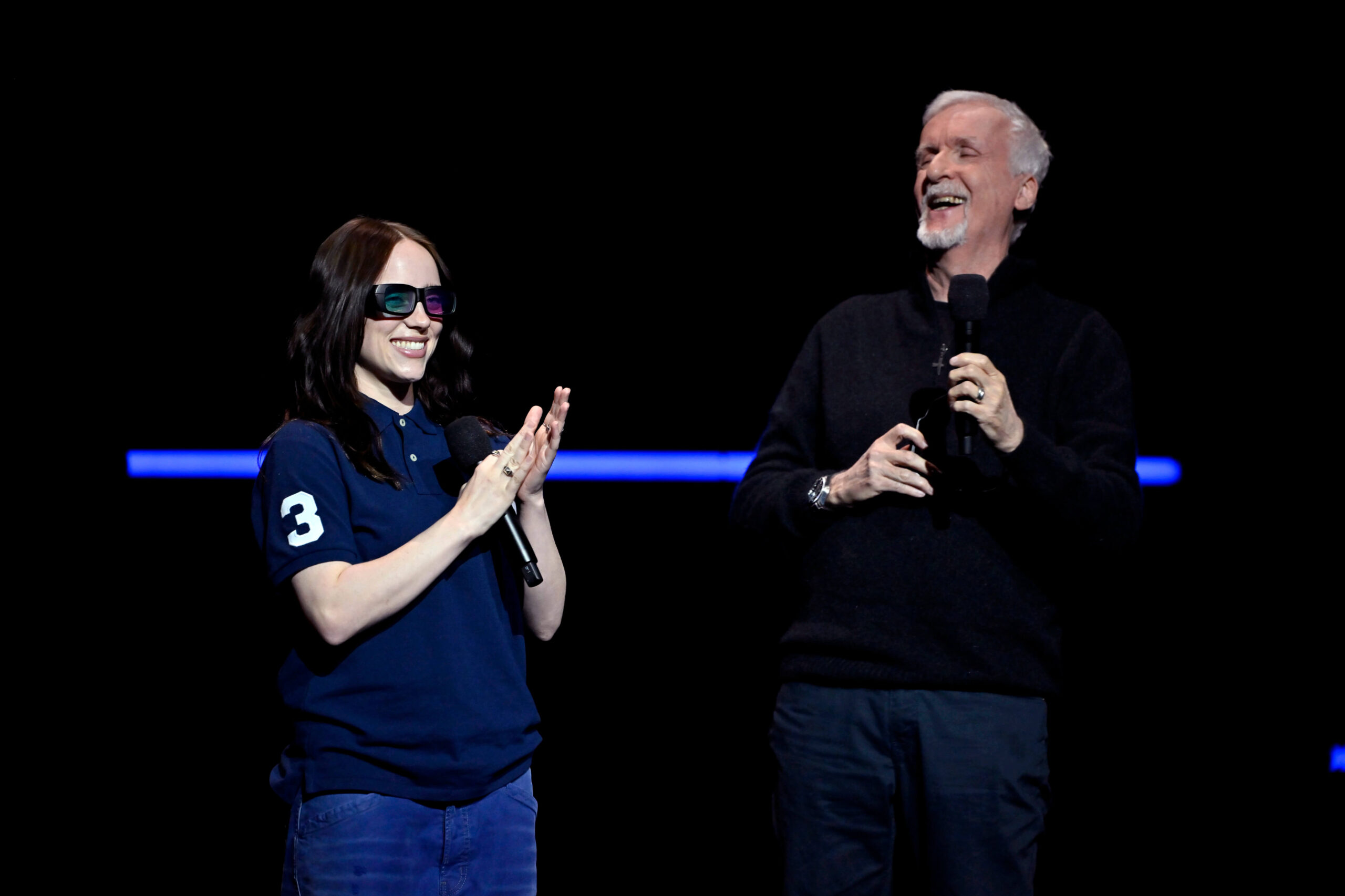 James Cameron and Billie Eilish discussing the upcoming "Hit Me Hard and Soft: The Tour Live in 3D." - The Latino Slant