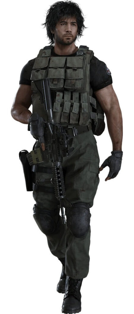 Carlos Oliveira of the U.B.C.S. in Resident Evil 3 (2020). - The Latino Slant