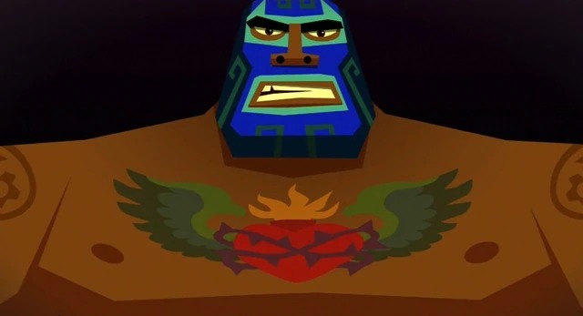 Juan Aguacate in full luchador mask in Guacamelee! - The Latino Slant