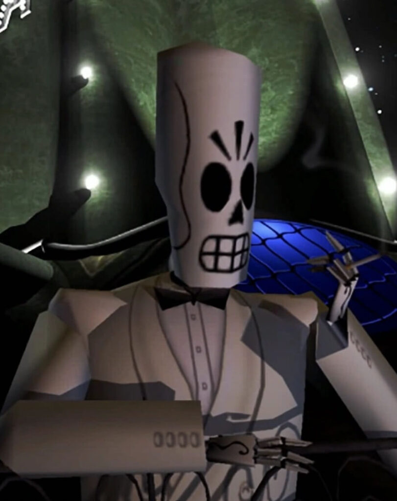 Manny Calavera of the Department of Death in Grim Fandango. - The Latino Slant