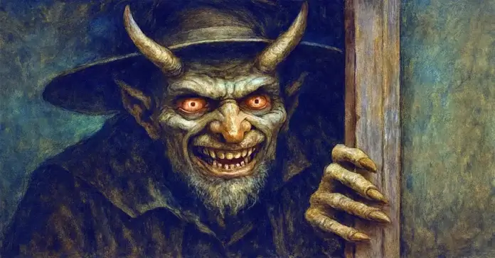 El Cucuy peers around a doorway, waiting for children who misbehave. - The Latino Slant