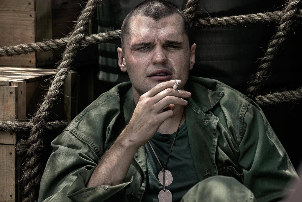 A battle-weary Tony takes a smoke break in “The Mosquito Bowl.” - The Latino Slant