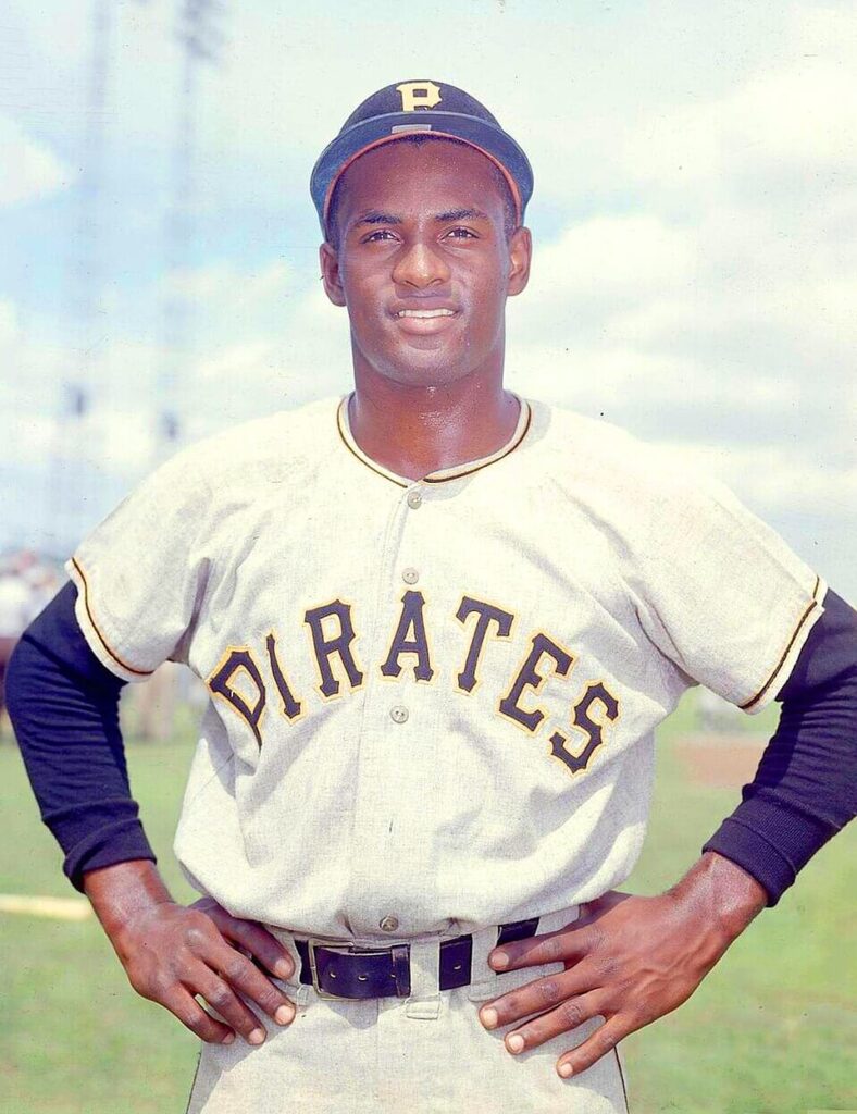 Roberto Clemente poses in his Pittsburgh Pirates uniform early in his career. - The Latino Slant